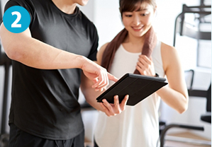 店頭でカウンセリング